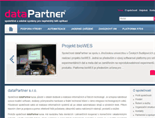 Tablet Screenshot of datapartner.cz